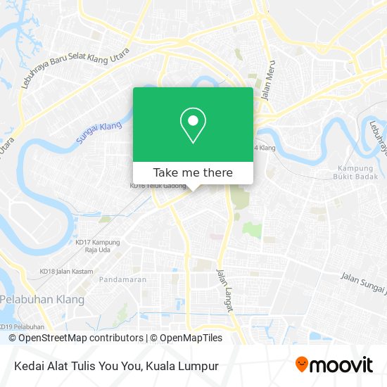 Kedai Alat Tulis You You map