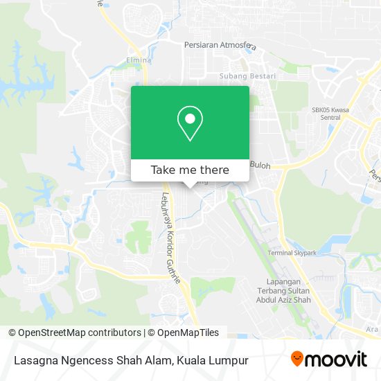 Lasagna Ngencess Shah Alam map