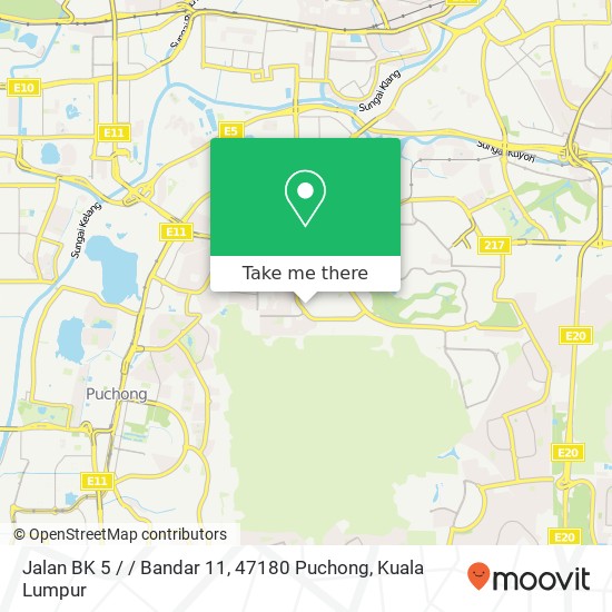 Jalan BK 5 / / Bandar 11, 47180 Puchong map