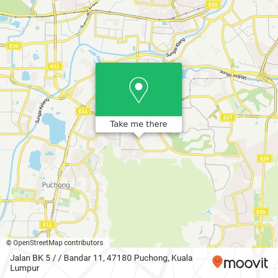 Jalan BK 5 / / Bandar 11, 47180 Puchong map