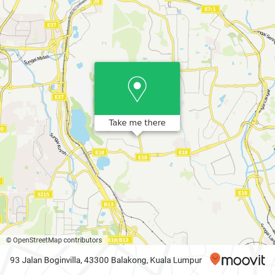 93 Jalan Boginvilla, 43300 Balakong map