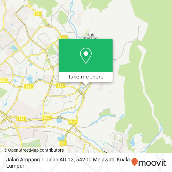 Jalan Ampang 1 Jalan AU 12, 54200 Melawati map