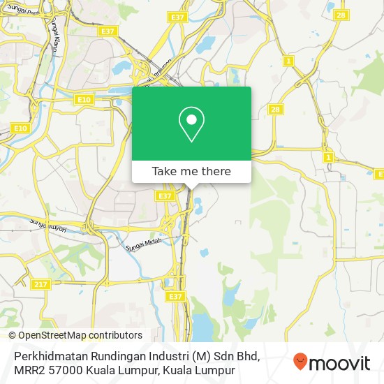 Peta Perkhidmatan Rundingan Industri (M) Sdn Bhd, MRR2 57000 Kuala Lumpur