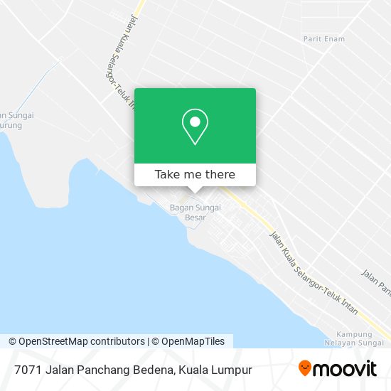 Peta 7071 Jalan Panchang Bedena