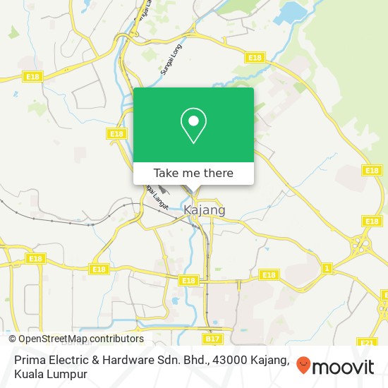 Prima Electric & Hardware Sdn. Bhd., 43000 Kajang map