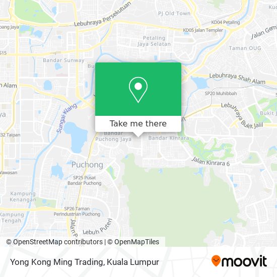 Peta Yong Kong Ming Trading