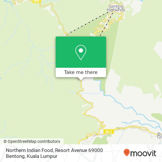 Northern Indian Food, Resort Avenue 69000 Bentong map