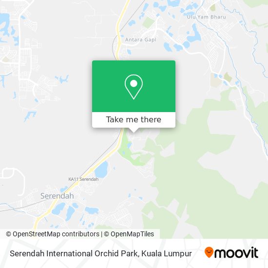 Serendah International Orchid Park map