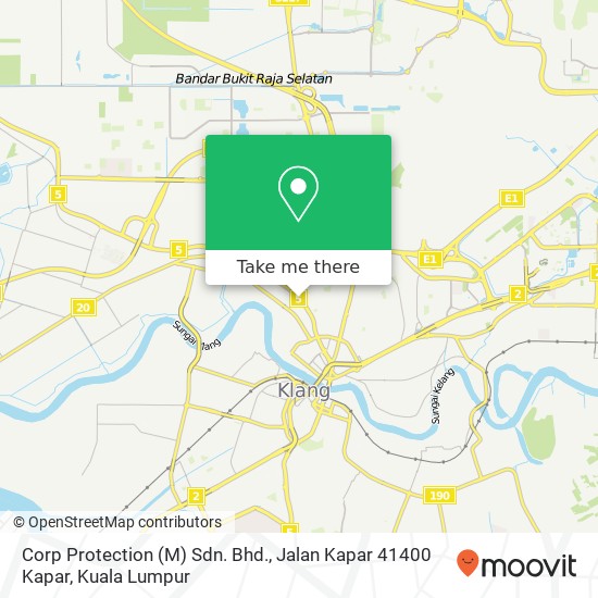 Corp Protection (M) Sdn. Bhd., Jalan Kapar 41400 Kapar map