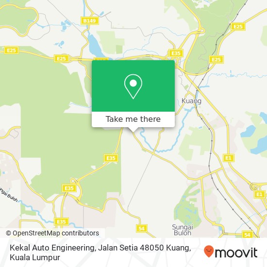 Peta Kekal Auto Engineering, Jalan Setia 48050 Kuang