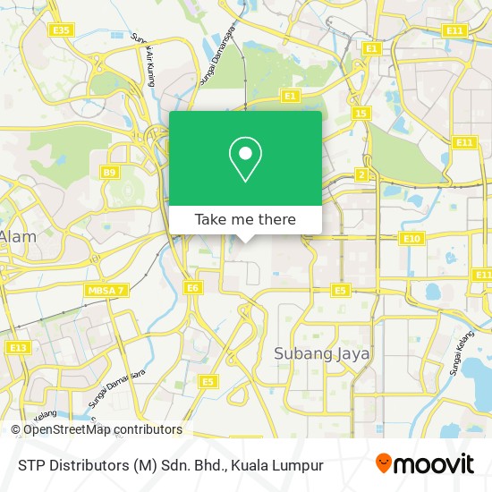 STP Distributors (M) Sdn. Bhd. map