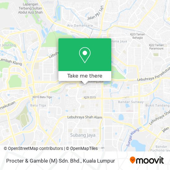 Procter & Gamble (M) Sdn. Bhd. map