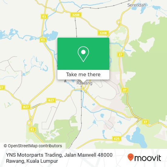 Peta YNS Motorparts Trading, Jalan Maxwell 48000 Rawang