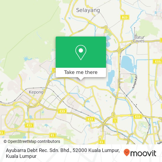 Ayubarra Debt Rec. Sdn. Bhd., 52000 Kuala Lumpur map