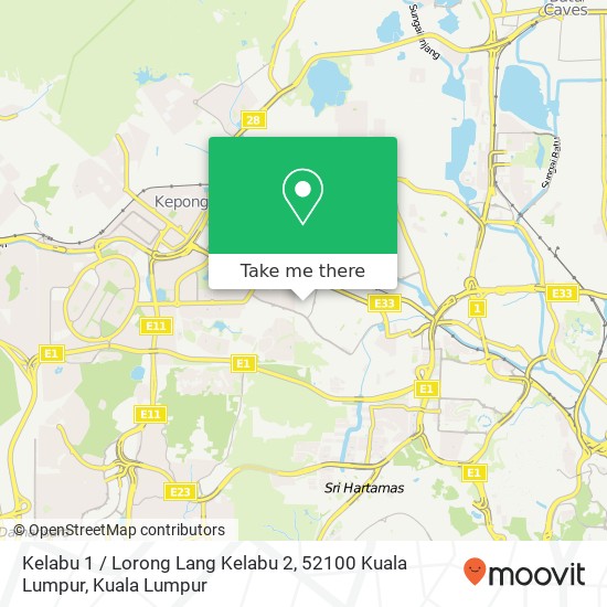 Peta Kelabu 1 / Lorong Lang Kelabu 2, 52100 Kuala Lumpur