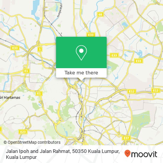Peta Jalan Ipoh and Jalan Rahmat, 50350 Kuala Lumpur