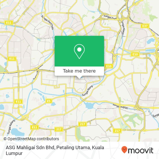 ASG Mahligai Sdn Bhd, Petaling Utama map