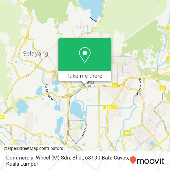 Commercial Wheel (M) Sdn. Bhd., 68100 Batu Caves map