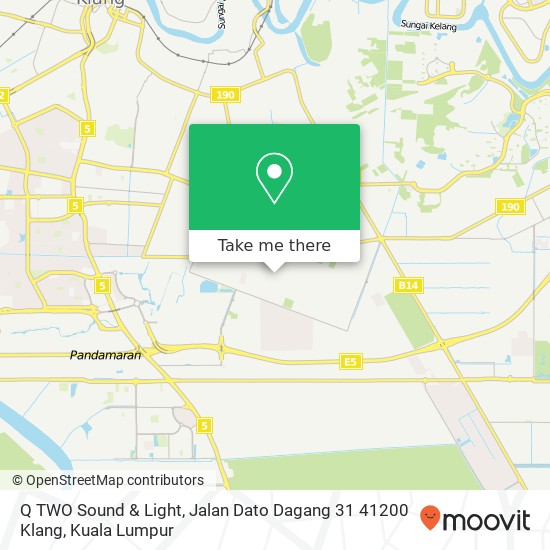 Q TWO Sound & Light, Jalan Dato Dagang 31 41200 Klang map