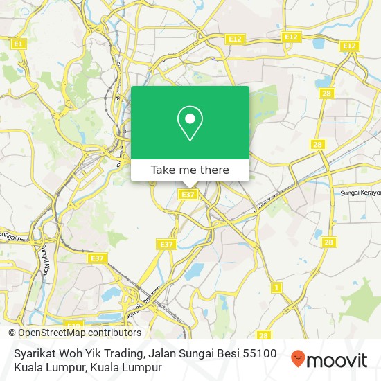 Syarikat Woh Yik Trading, Jalan Sungai Besi 55100 Kuala Lumpur map