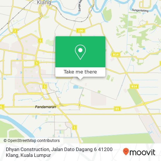 Dhyan Construction, Jalan Dato Dagang 6 41200 Klang map