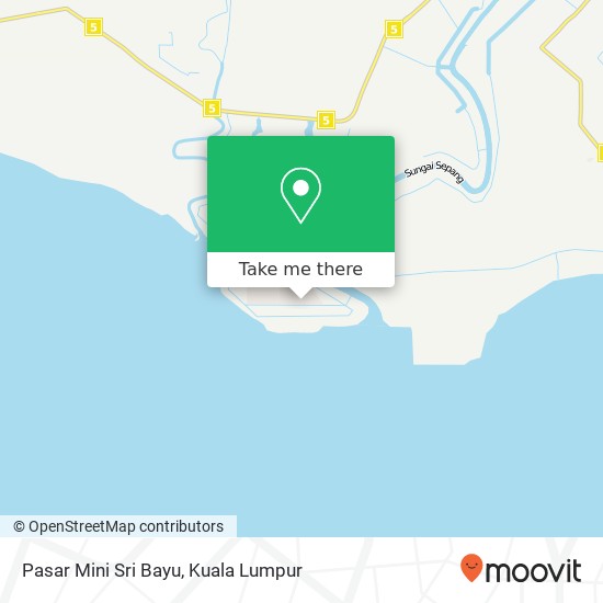 Peta Pasar Mini Sri Bayu, 43950 Sepang