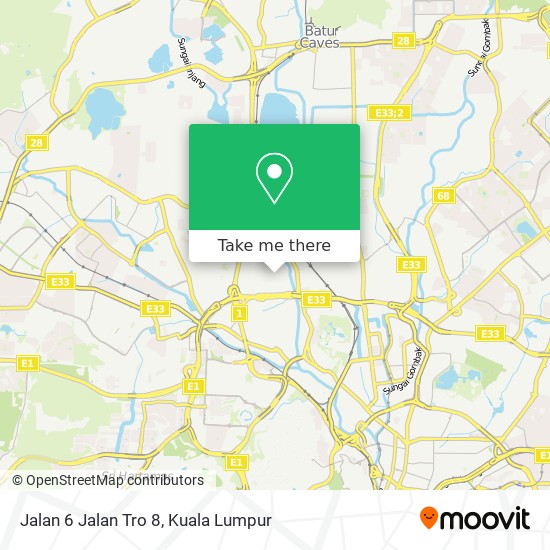 Jalan 6 Jalan Tro 8 map