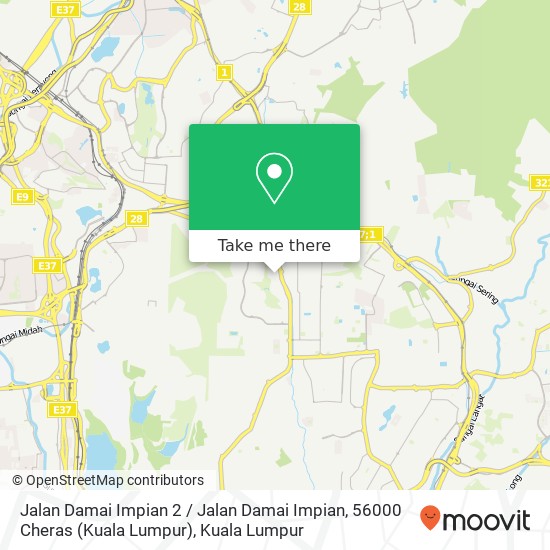 Jalan Damai Impian 2 / Jalan Damai Impian, 56000 Cheras (Kuala Lumpur) map