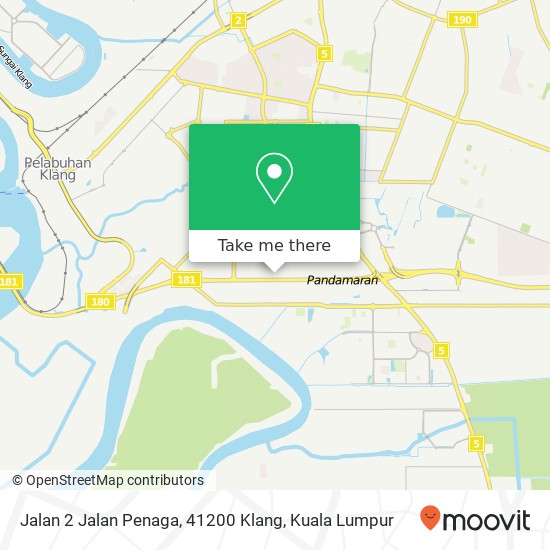 Peta Jalan 2 Jalan Penaga, 41200 Klang