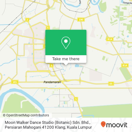 Moon Walker Dance Studio (Botanic) Sdn. Bhd., Persiaran Mahogani 41200 Klang map