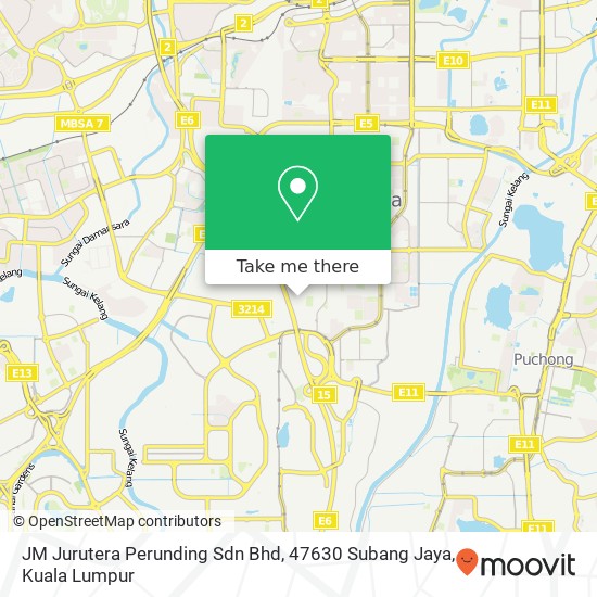 JM Jurutera Perunding Sdn Bhd, 47630 Subang Jaya map