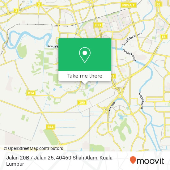 Jalan 20B / Jalan 25, 40460 Shah Alam map
