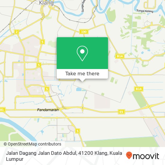 Peta Jalan Dagang Jalan Dato Abdul, 41200 Klang