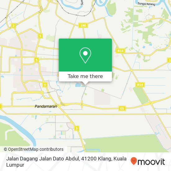 Peta Jalan Dagang Jalan Dato Abdul, 41200 Klang