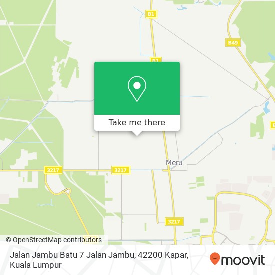 Peta Jalan Jambu Batu 7 Jalan Jambu, 42200 Kapar