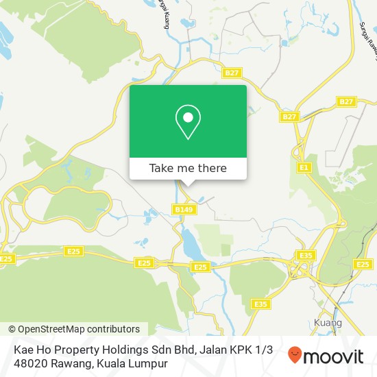 Kae Ho Property Holdings Sdn Bhd, Jalan KPK 1 / 3 48020 Rawang map