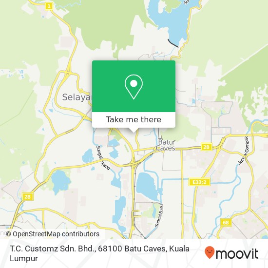Peta T.C. Customz Sdn. Bhd., 68100 Batu Caves