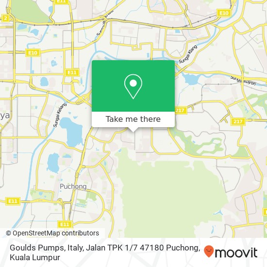 Goulds Pumps, Italy, Jalan TPK 1 / 7 47180 Puchong map