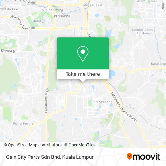 Gain City Parts Sdn Bhd map
