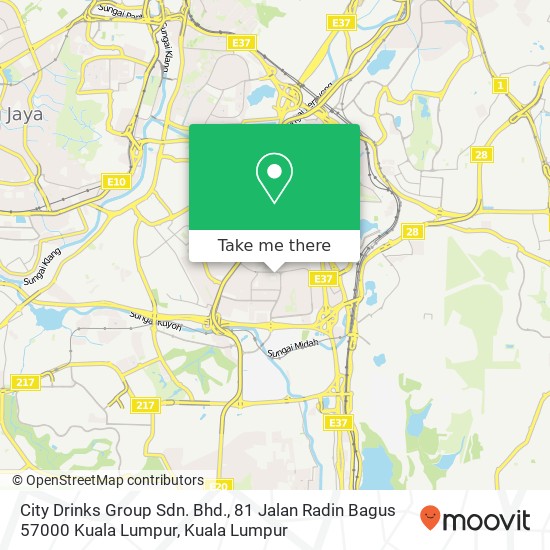 City Drinks Group Sdn. Bhd., 81 Jalan Radin Bagus 57000 Kuala Lumpur map