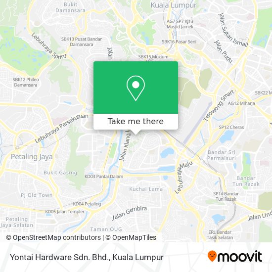 Peta Yontai Hardware Sdn. Bhd.