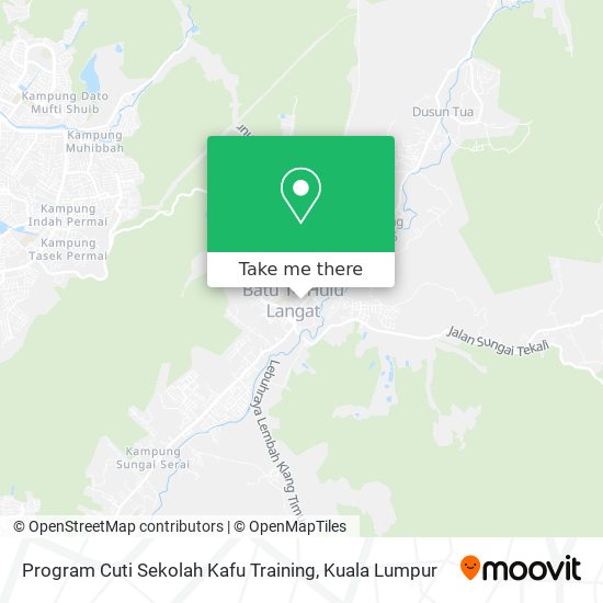 Peta Program Cuti Sekolah Kafu Training