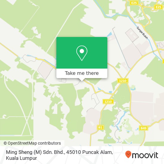 Ming Sheng (M) Sdn. Bhd., 45010 Puncak Alam map