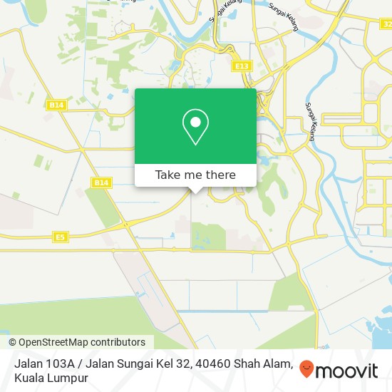 Peta Jalan 103A / Jalan Sungai Kel 32, 40460 Shah Alam