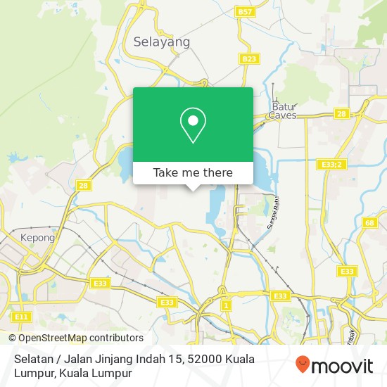 Selatan / Jalan Jinjang Indah 15, 52000 Kuala Lumpur map