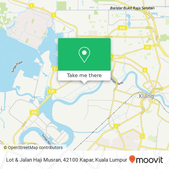 Lot & Jalan Haji Musran, 42100 Kapar map