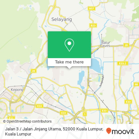 Jalan 3 / Jalan Jinjang Utama, 52000 Kuala Lumpur map