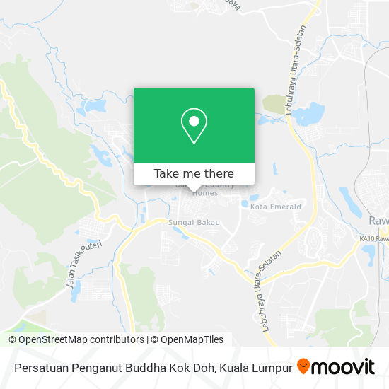 Persatuan Penganut Buddha Kok Doh map