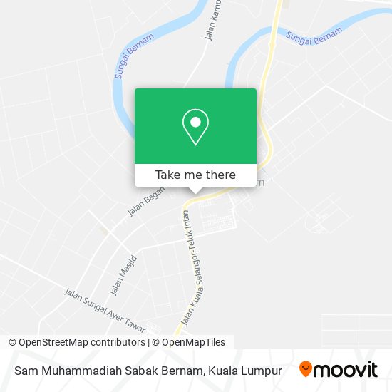 Sam Muhammadiah Sabak Bernam map