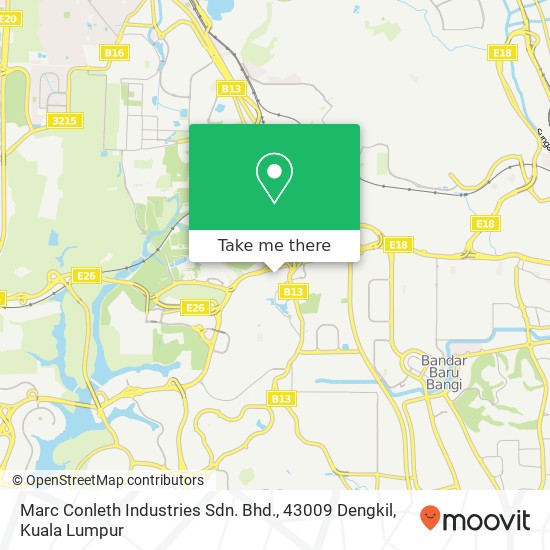 Peta Marc Conleth Industries Sdn. Bhd., 43009 Dengkil
